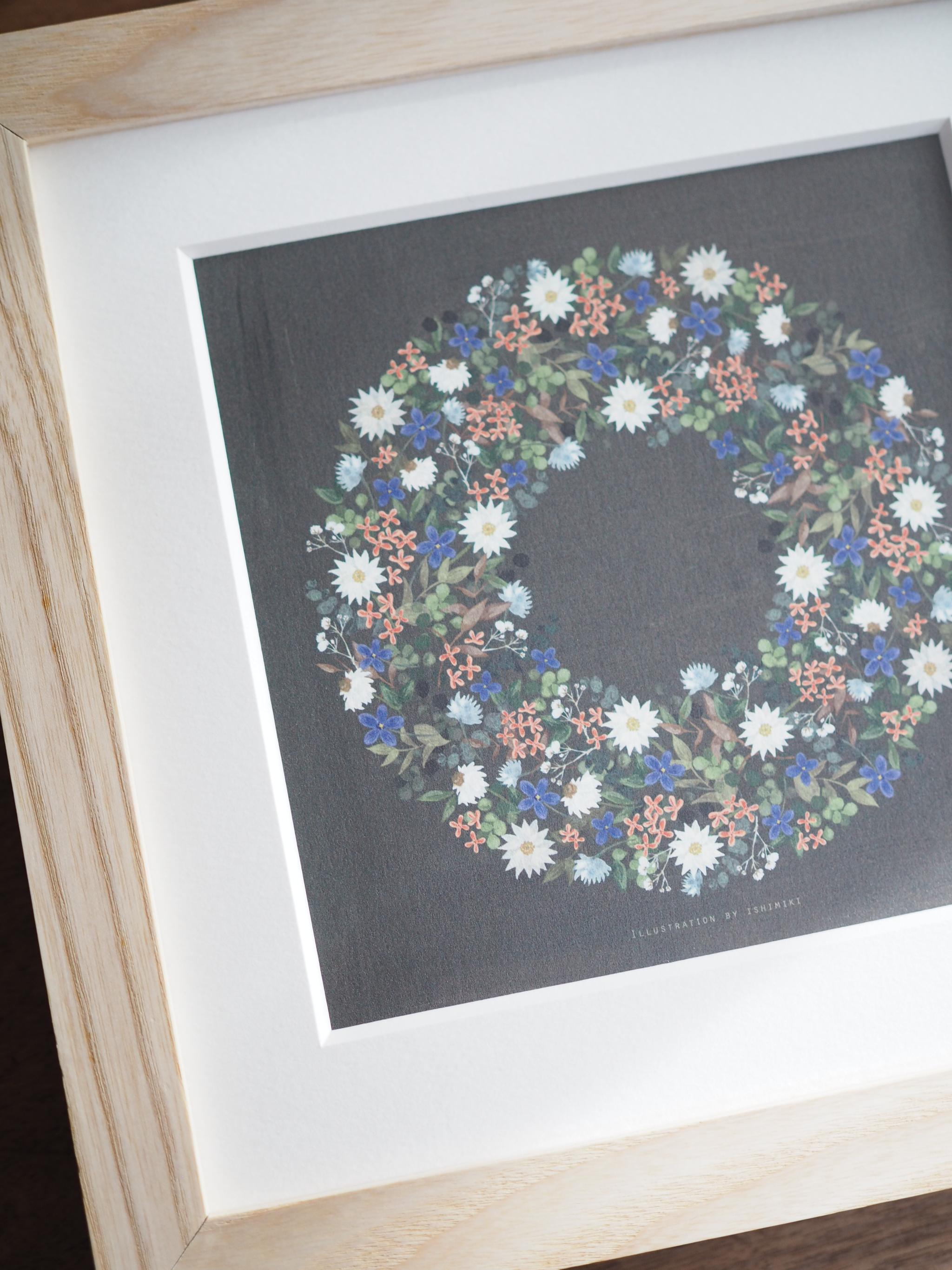 金木犀のリース【サイズは３種類】カードとポスター選べます | 2枚目