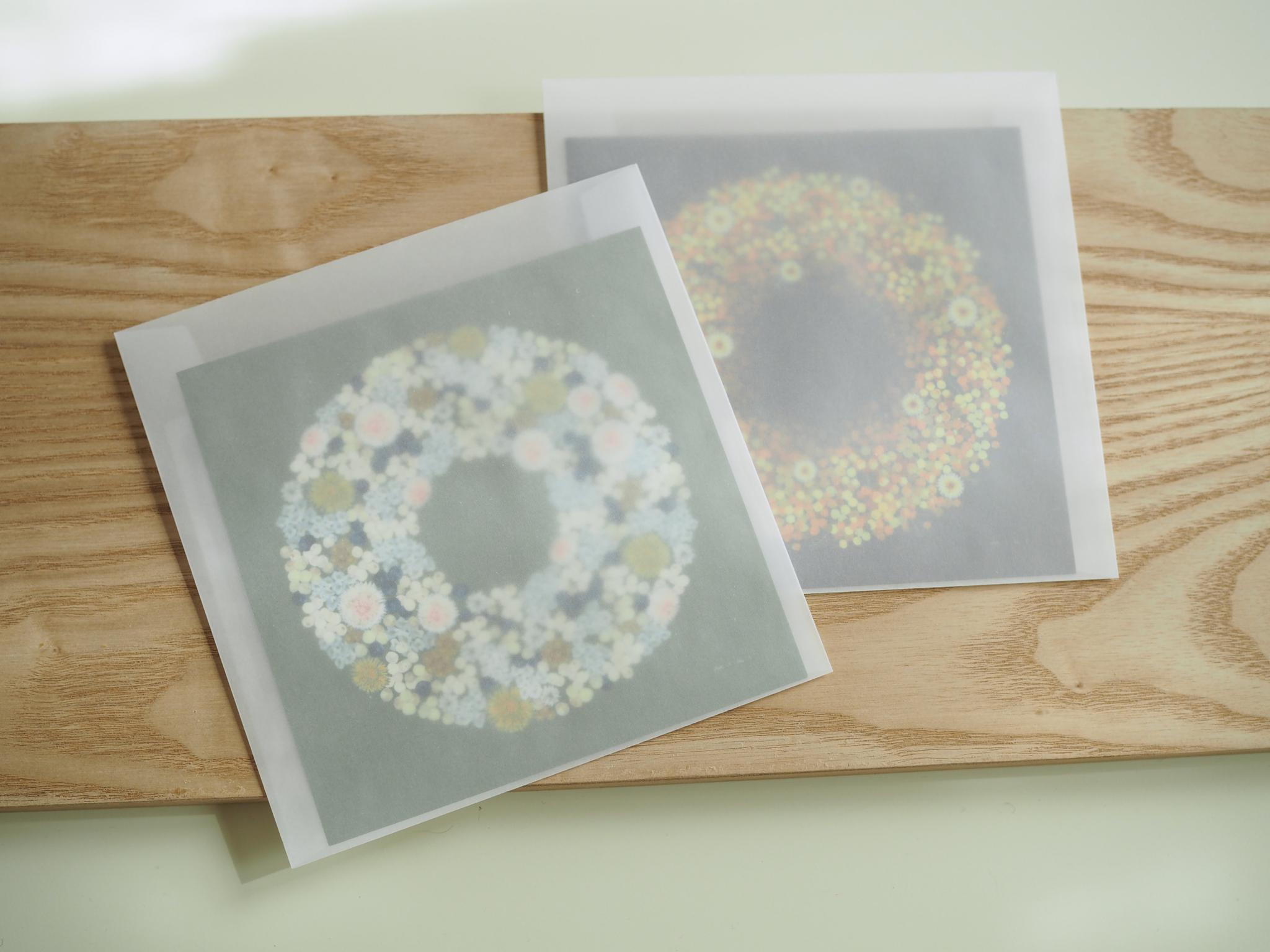 チューリップとクローバーのリース【サイズは３種類】カードとポスター選べます | 10枚目