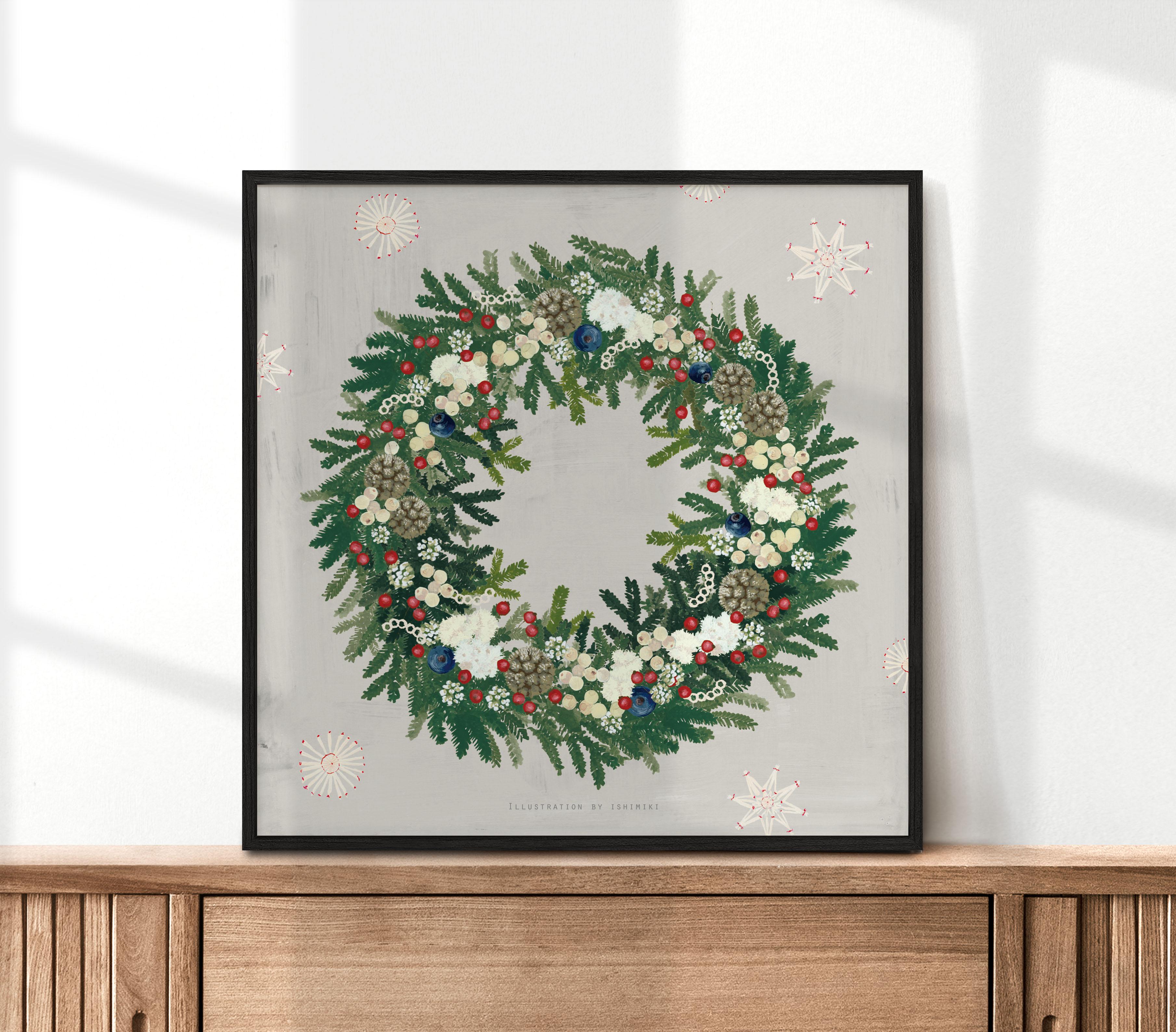 クリスマス リース ポスター インテリアポスター/2212